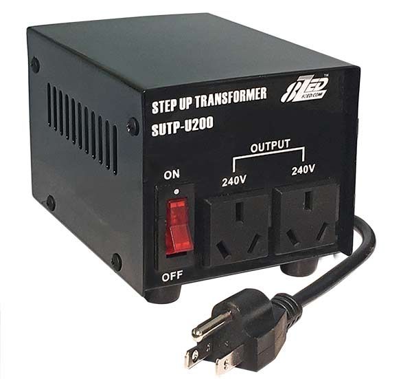 AUS US 200W Step Up Transformer Voltage Converter 120V240V