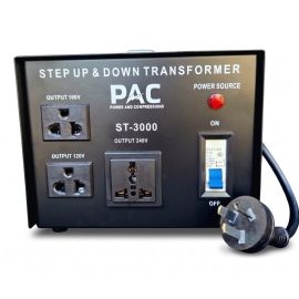 PAC 3000W Universal Step Up & Step Down Voltage Transformer 240V -110V/120V/100V & 110V/120V/100V To 240V USA/Japan/Europe/Australia Power Converter
