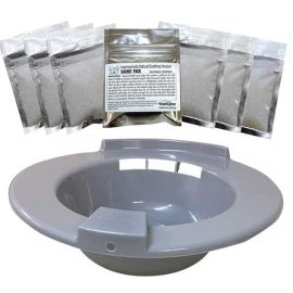 Sitz Bath Graphite Grey with 20 Epsom Salt Treatments