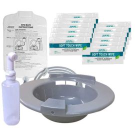 Sitz Bath Graphite with Shattaf Solution Bag & Wipes